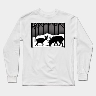 Snow Deer Long Sleeve T-Shirt